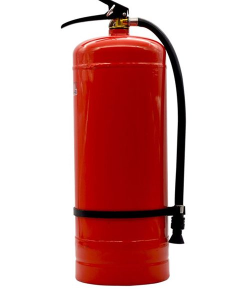 Portable dry powder fire extinguisher
