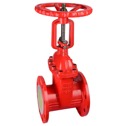 Rising stem gate valve