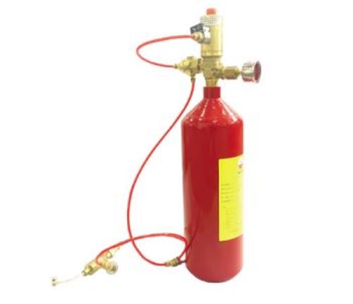 Sevofluoropropane gas extinguishers