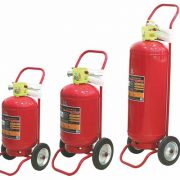 wheeled dry powder fire extinguishingers