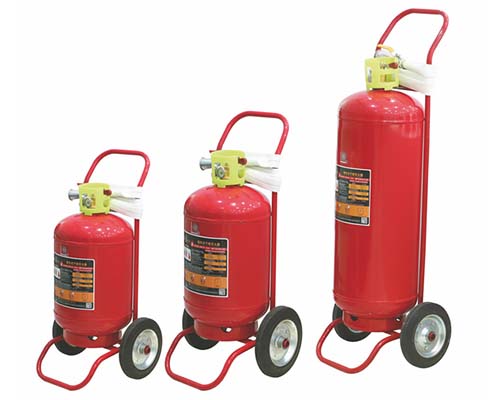 wheeled dry powder fire extinguishingers